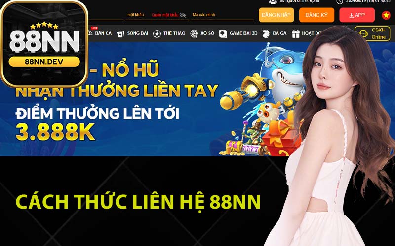 Cách thức liên hệ 88Nn