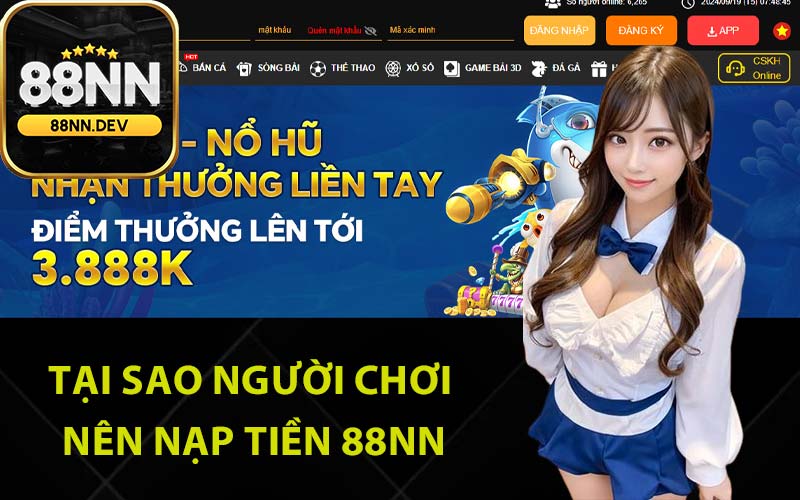 Tại sao người chơi nên nạp tiền 88Nn